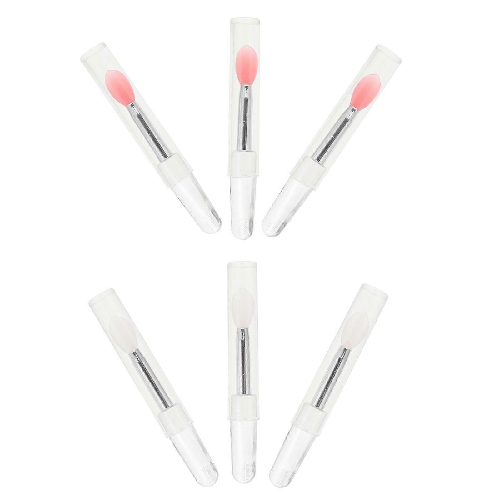 Salon Use Silicone Lip Brush Makeup Accessory with 6Pcs Multi