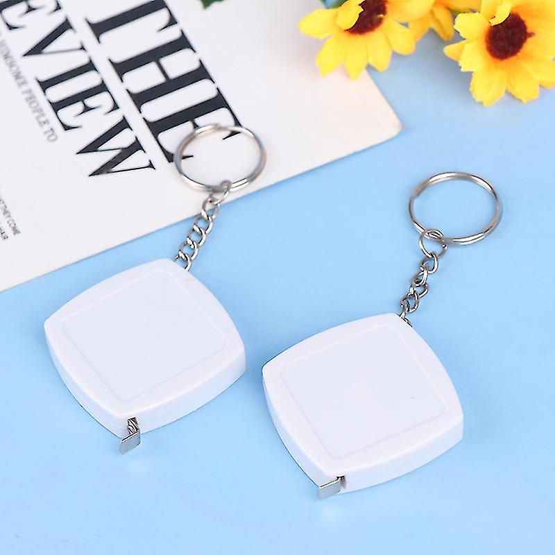 2m Ruler Metal Tape Measure Keychain Portable Pull Ruler Retractable Ruler