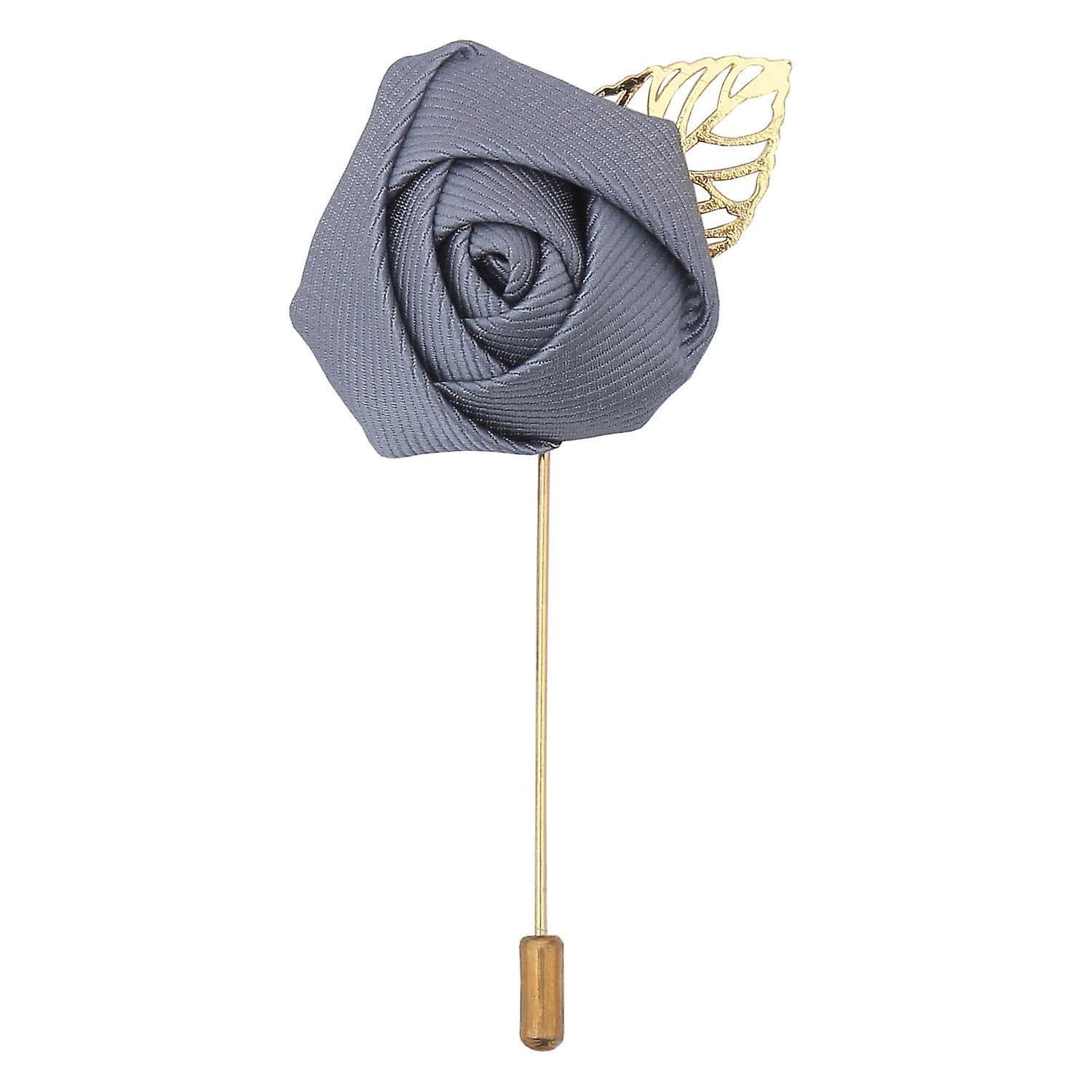 Ultimate Grey Plain Twill Lapel Pin