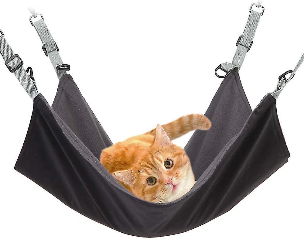 Hanging Cat Hammock, Pet Hammock For Cage, Adjustable Cat Bed Two