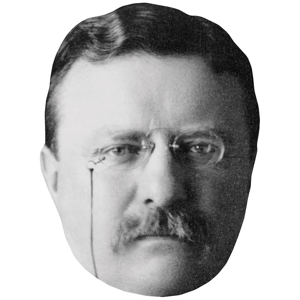 Theodore Roosevelt (Moustache) Celebrity Mask, Flat Card Face