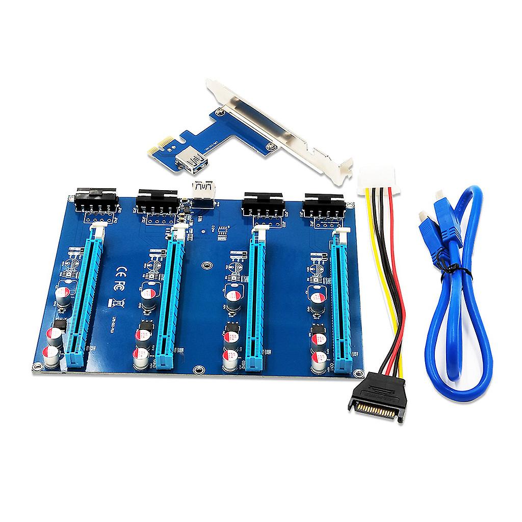 PCI da 1 a 4 porte per Express Switch Estensore del kit di espansione da PCIE X1 a 4PCI-E X16