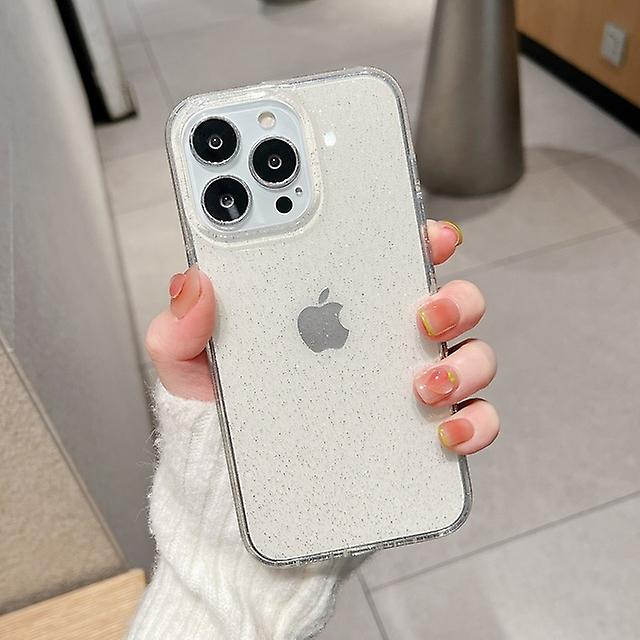 Luxury Bling Glitter Clear Case For Iphone 14 13 12 Pro Max Transprent Soft Acrylic Shockproof Cover