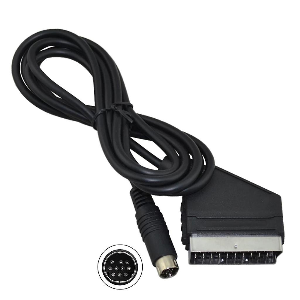 1.8m/5.9ft Scart RGB AV Cable Audio Cord Video Connector for Sega for Saturn