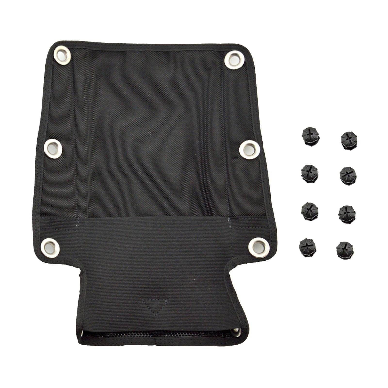 Scuba Diving Backplate Pad W/ Book Screws with Storage Pocket for Harness