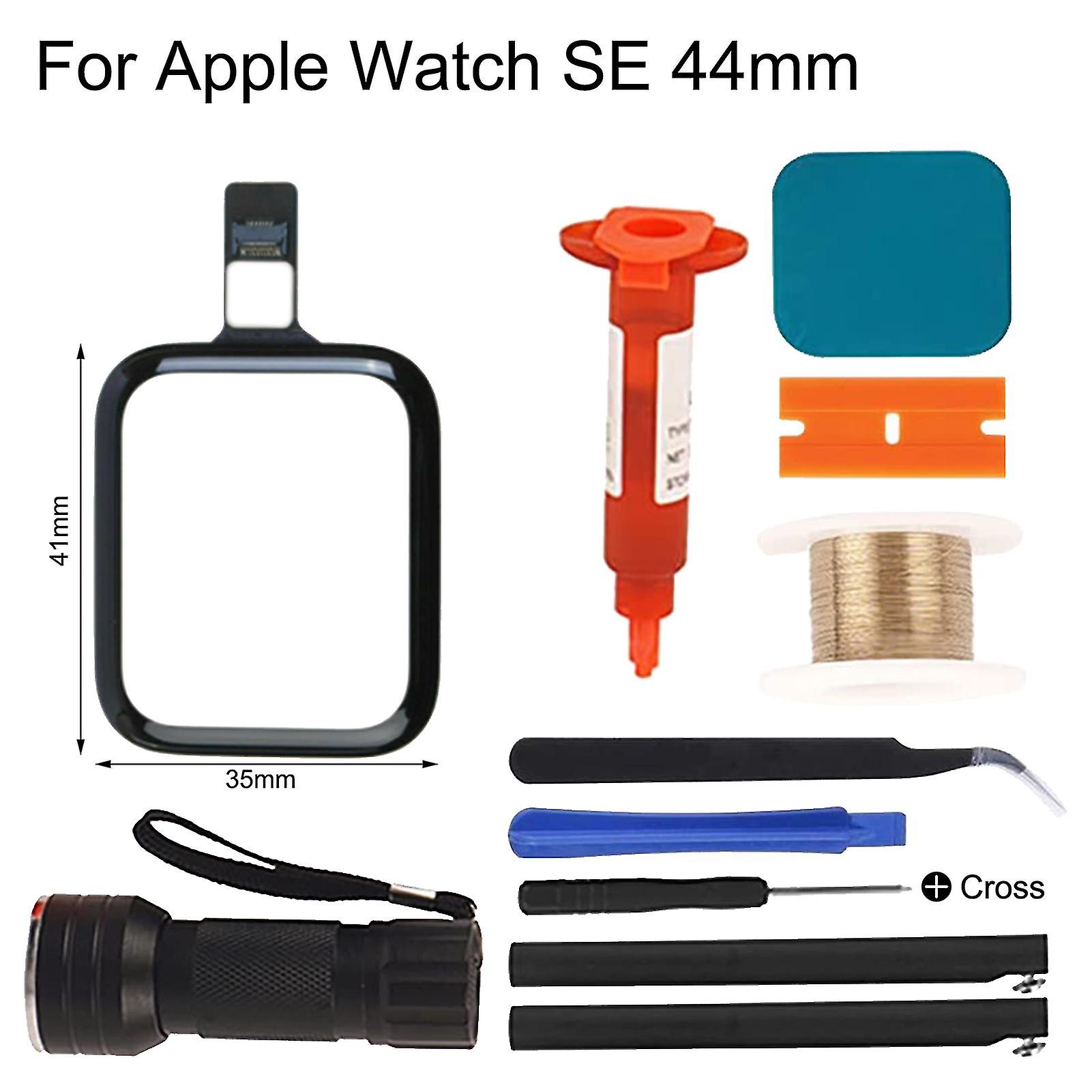 Apple Watch Series 2/3 4 5 Se için Flex Kablo ile LCD Ön Cam Kapak Dokunmatik Ekran Sayısallaştırıcı Değişim İzle