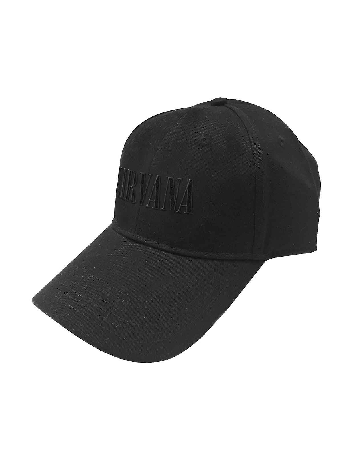 Nirvana Text Band Logo Strapback Baseball Cap
