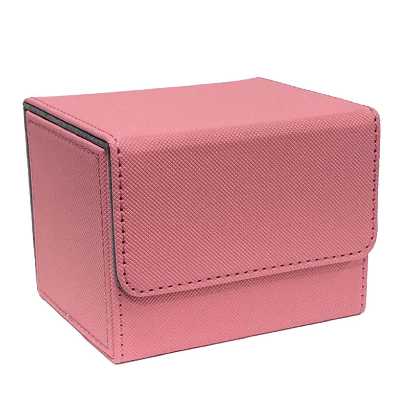 Trading Card Deck Box Premium Collectible Cards Container Card Deck Box Pink