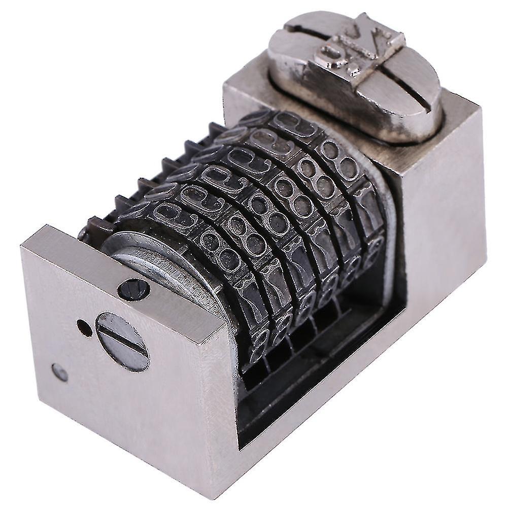 5 Pcs/set 6 Digits Numbering Machine Platen Rome Font Letterpress Printing Model