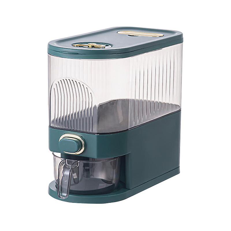 5KG/10KG Rice Bucket High Capacity Visible Window Moisture-proof Built-in Repellent Box One-Button P