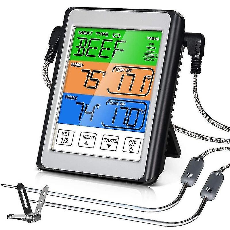 Digital Meat Thermometer, Dual Probe Kitchen Thermometer For