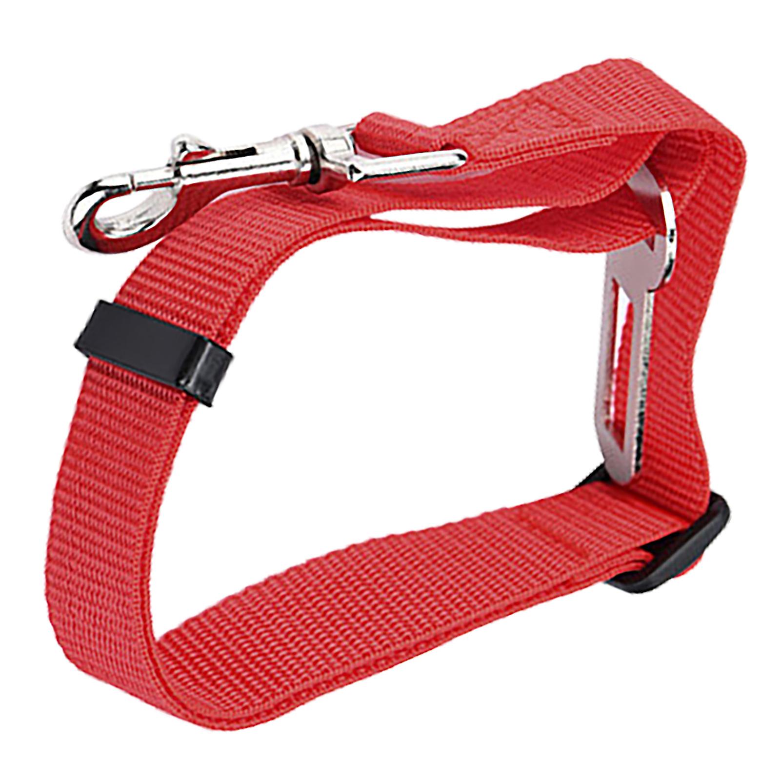 犬用シートベルト1インチ幅17.7〜28.3インチ格納式強力ナイロンABS合金ペットカーシートベルト車両用シートベルト安全赤