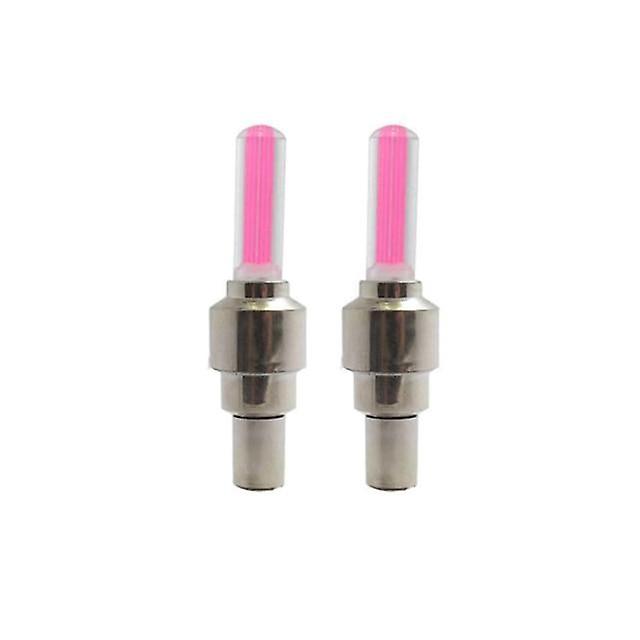 2pcs Bicycle Bike Led Lights Tire Valve Cap Flashlight Auto Car Motorcycle Tire