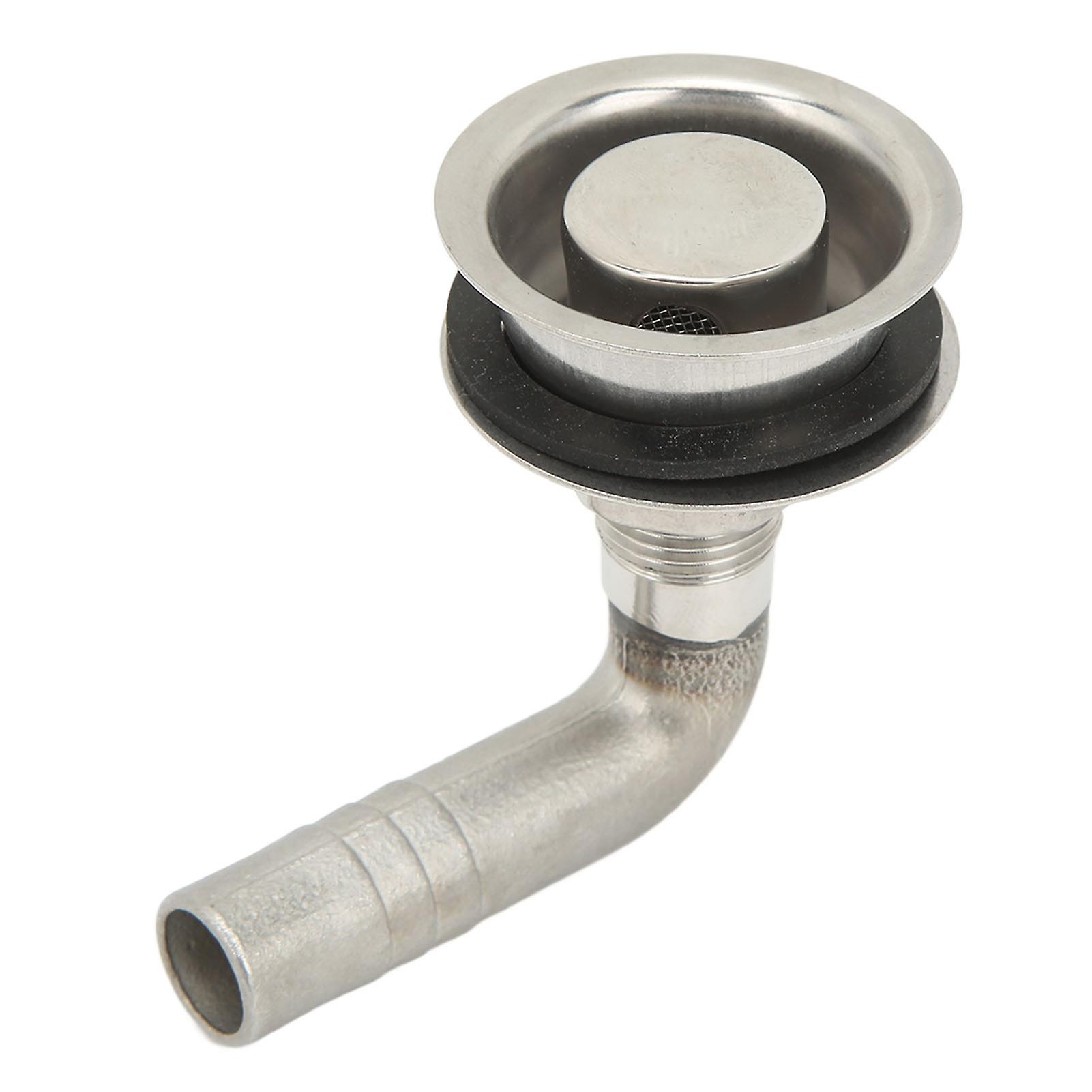 Évent de réservoir de carburant avec joint de montage, coude à 90 degrés, en acier inoxydable 316 de qualité marine, adapté aux bateaux et yachts