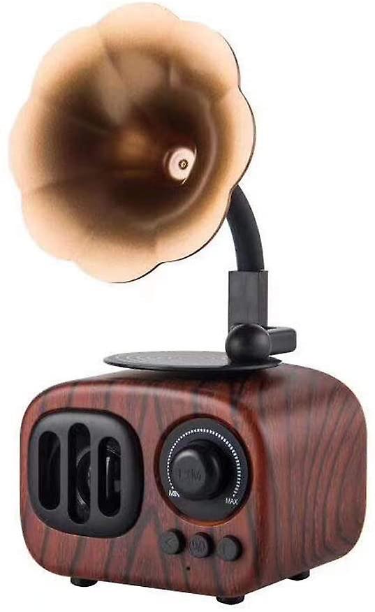 Mini clasic wireless bluetooth difuzor stereo audio retro record player model decor interior acasă