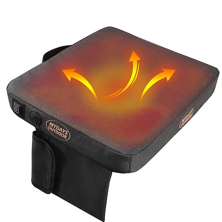 Outdoor Camping Stool USB Heating Portable Mat Gray