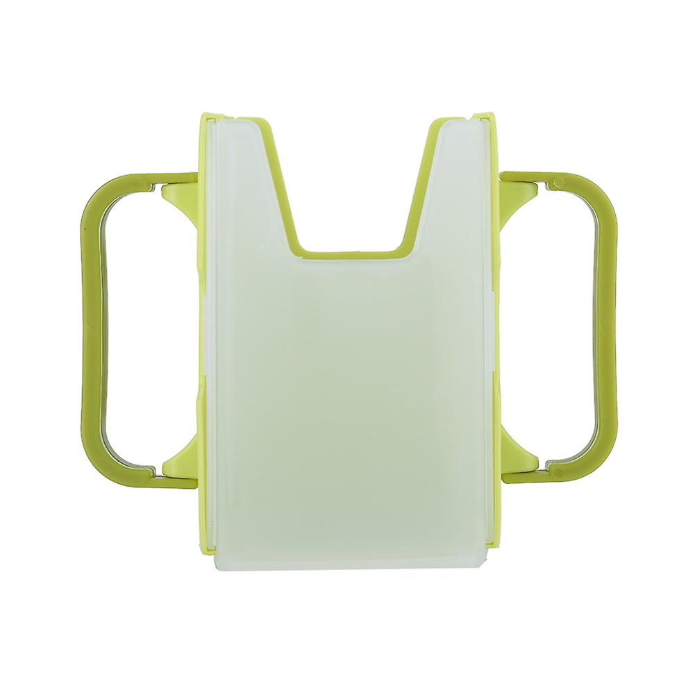 Adjustable Spill-Proof Drink Holder with Handle for Kids (Green)