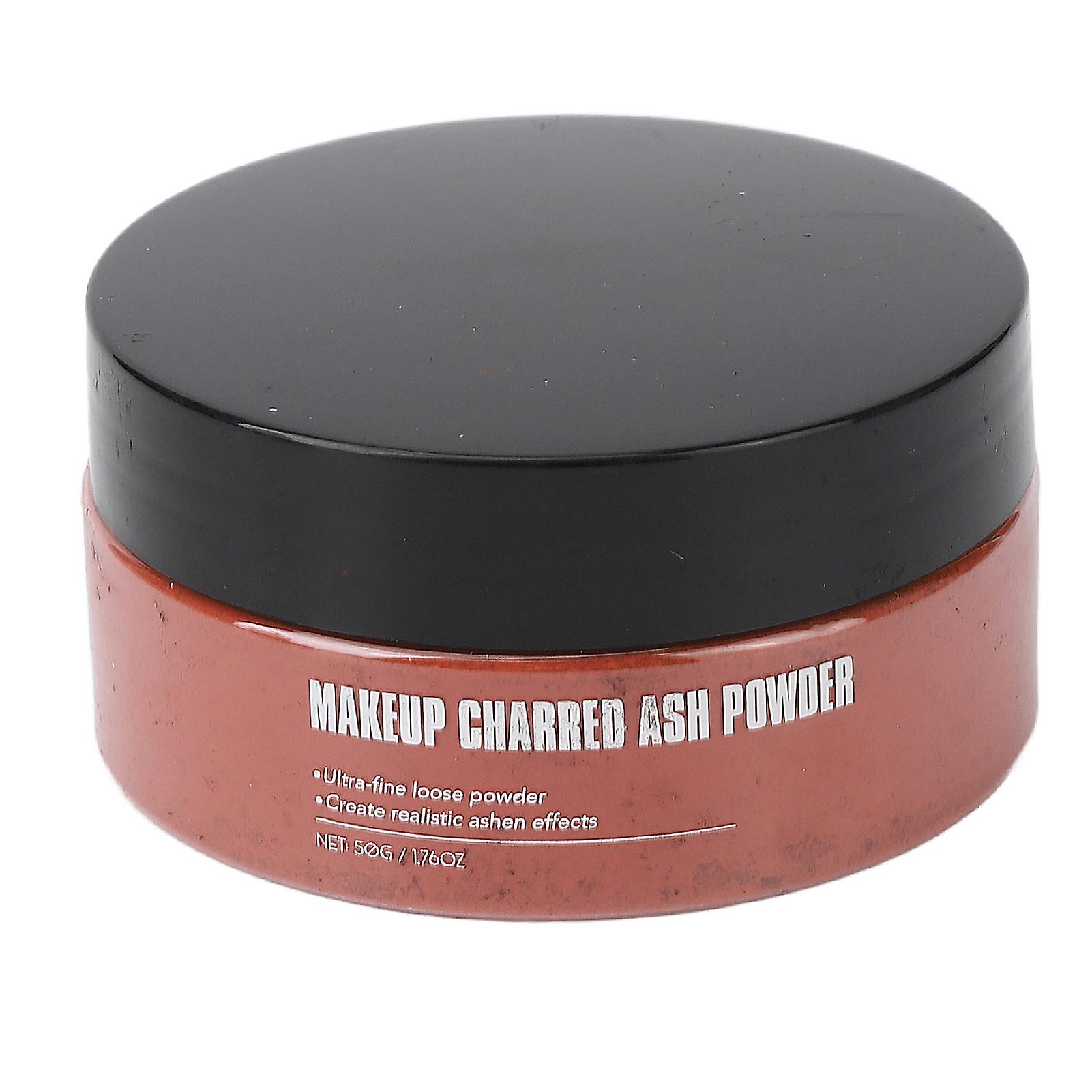 Special Effect Makeup Powder, Super Fine, for Body Painting, Halloween Charred Ash Powder, 50g, Red