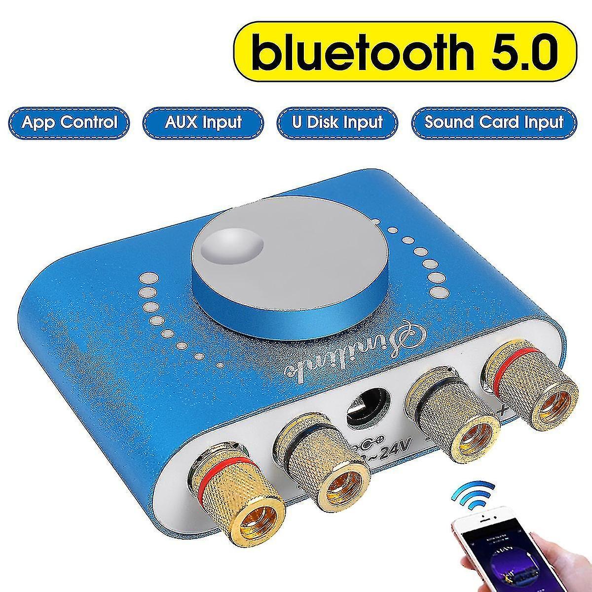 2-way Knob Volume Adjustment Switch Xy-ka50l 50w*2 50w+50w Stereo Ble 5.0 Digital Power Amplifier Bo