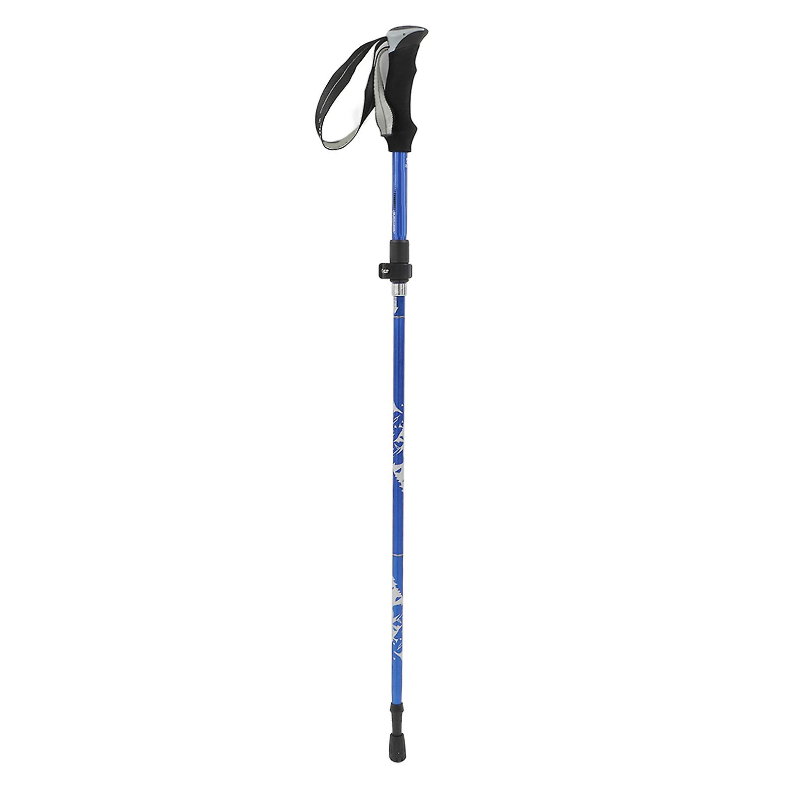 Adjustable Walking Stick 7075 Aluminum Alloy Prevent Slip Adjustable Height Hiking Cane Pole for Mountaineering
