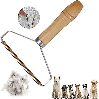Veeki Portable Lint Remover, Clothes Fuzz Shaver - Reusable Double Sided Manual Clothes Hair Removal Brush, for RemovingLint ,Carpet ,Pet Hair Dust