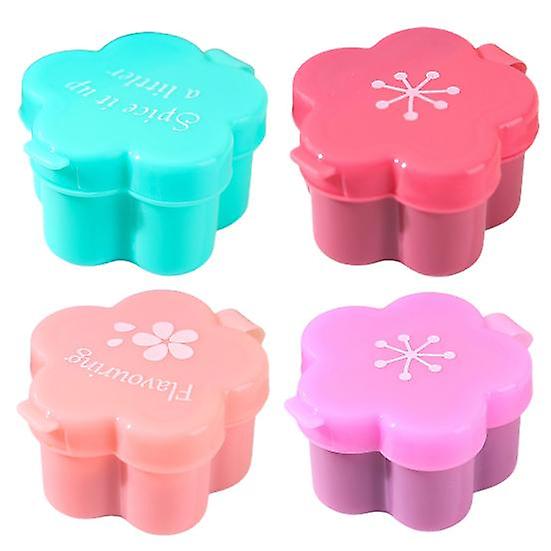 Mini Sauce Box Flower Shape Soy Sauce Ketchup Honey Salad Dressing Container Camping Picnic