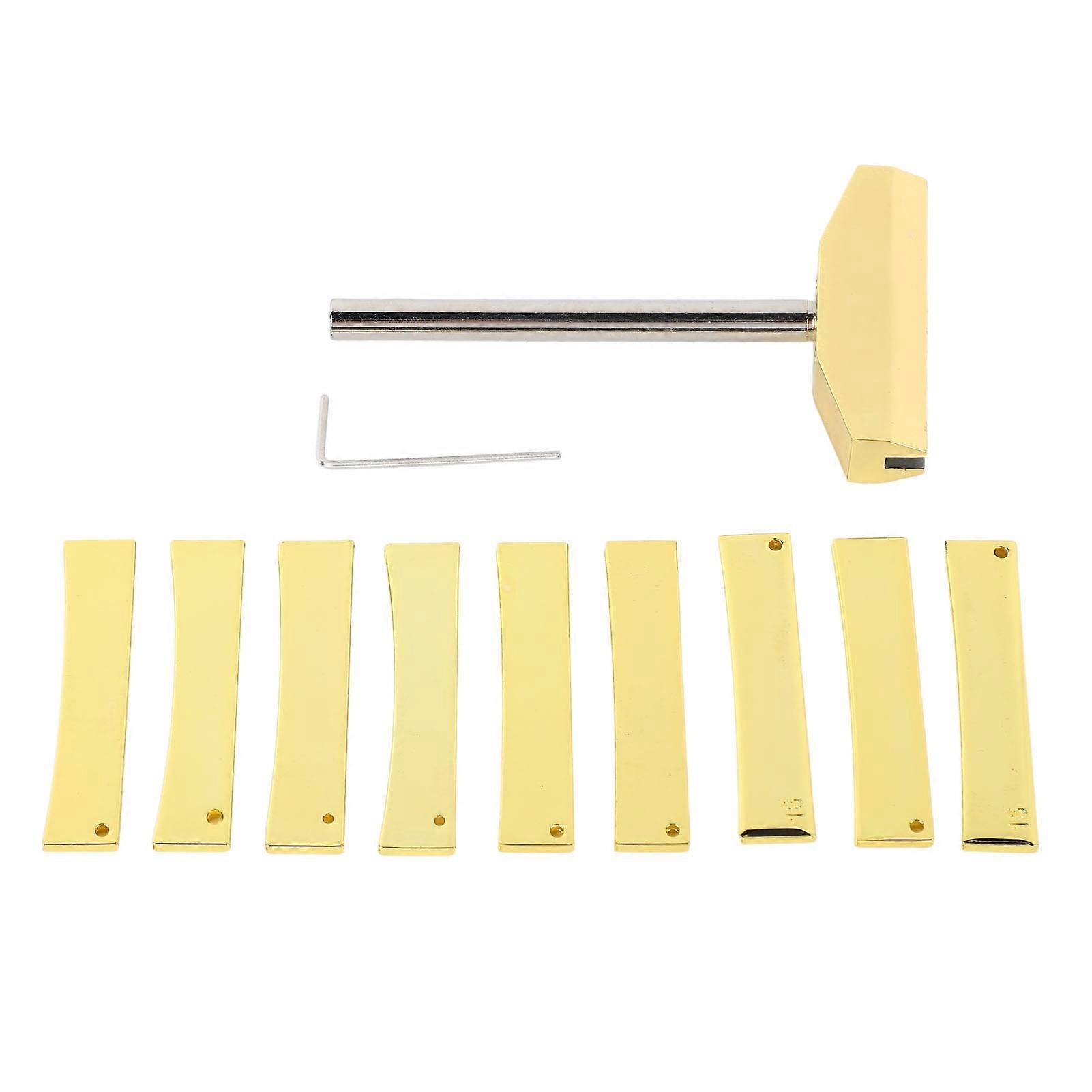 Fret Press Tools with Wrench and 9 Inserts for Electric Guitar Repair