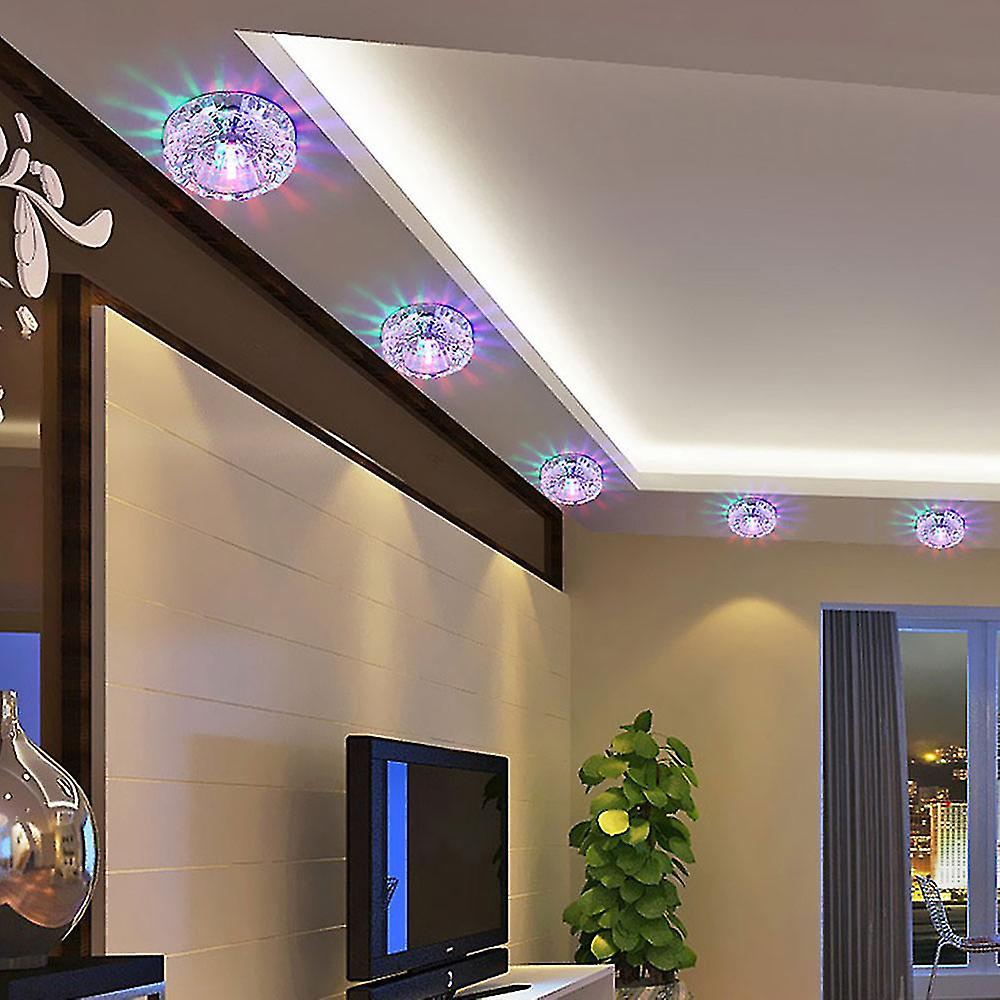 New Chandelier Crystals Ceiling Lighting Fixtures, Small LED Flush ...