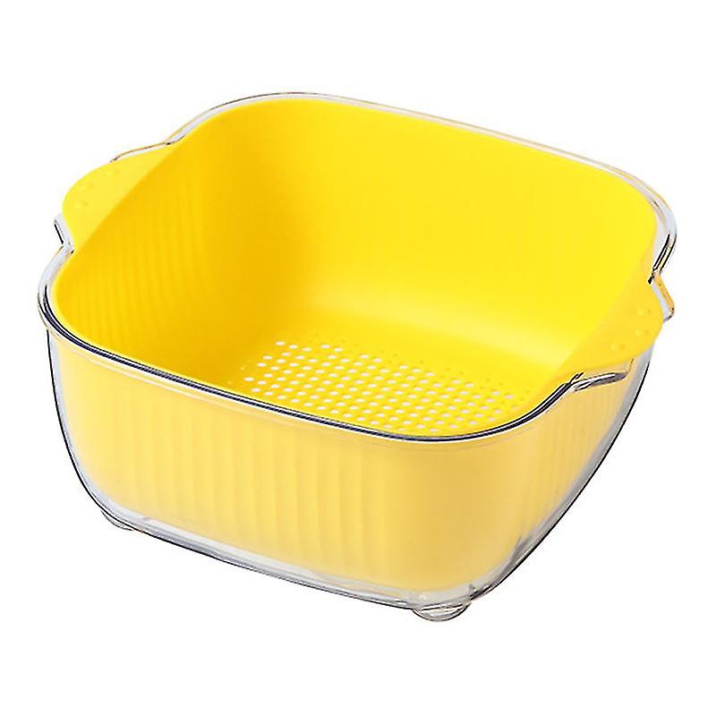 1pcs Kitchen Double-layer Washing Basket