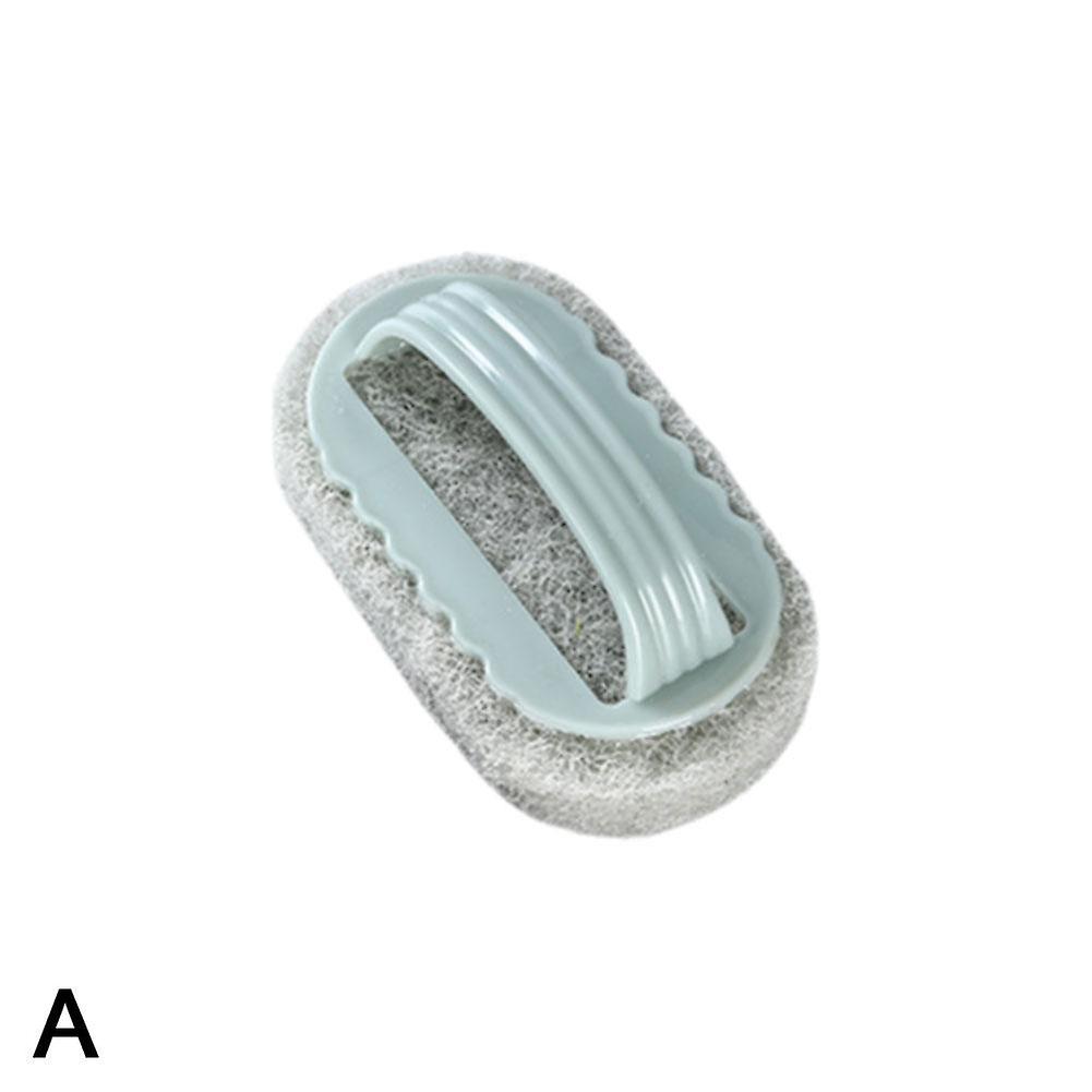 Multi-purpose Sponge Cleaning Brush with Handle 13CM for Kitchen/ Bathtub