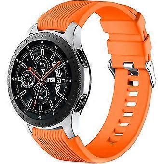 22mm Silicone Strap Compatible With Samsung Galaxy Watch 46mm /galaxy Watch 3 45mm /gear S3 Frontier/classic, Soft Silicone Sport Wristband Replacemen