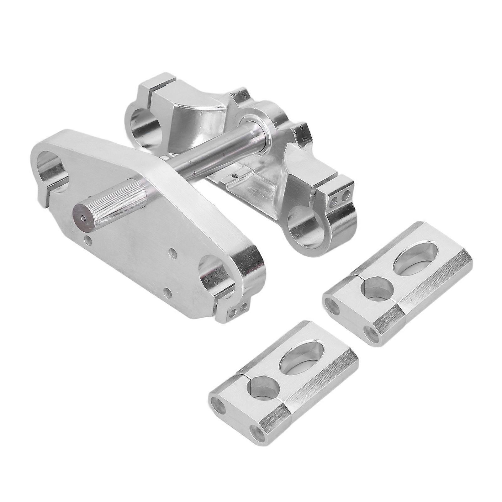 Motorcycle Upper Lower Plate Handlebar Riser Mount Bar Shock Absorber Direction Device Universal E2U711
