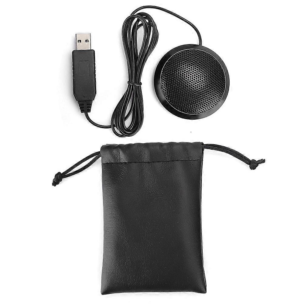Mini Capacitive Microphone Usb Collar Clip Mic With Built In Sound Card For Computer