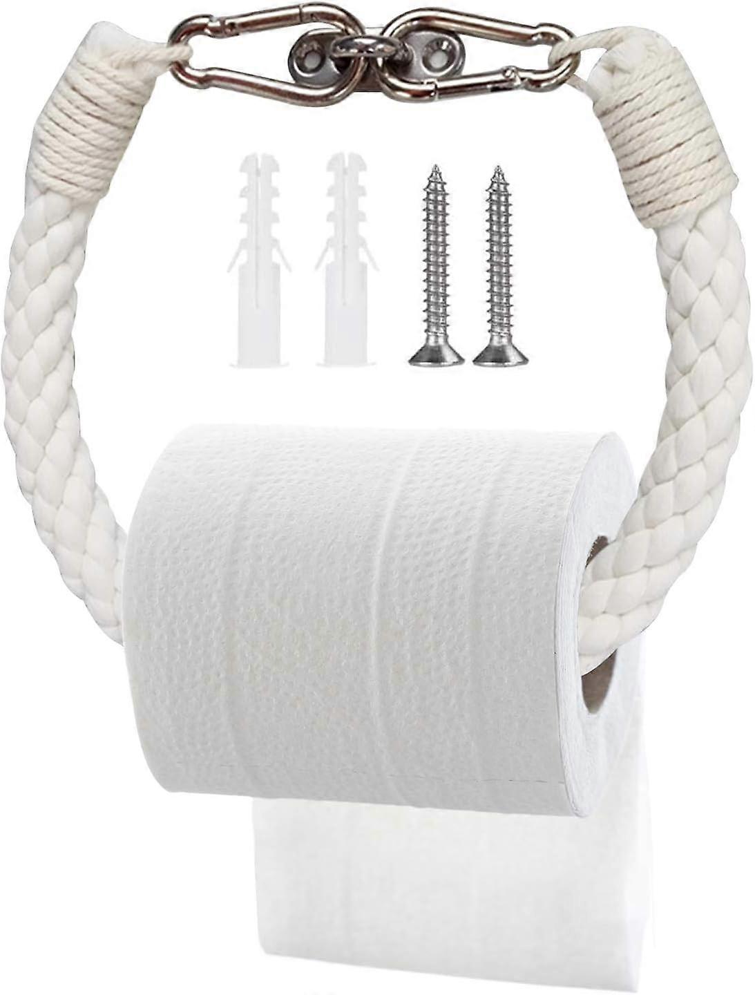 WC-rullapidikkeet, ruostumattomasta teräksestä valmistettu lanka wc-rullapidike seinäasennus wc-paperille ja pyyhkeille valkoinen