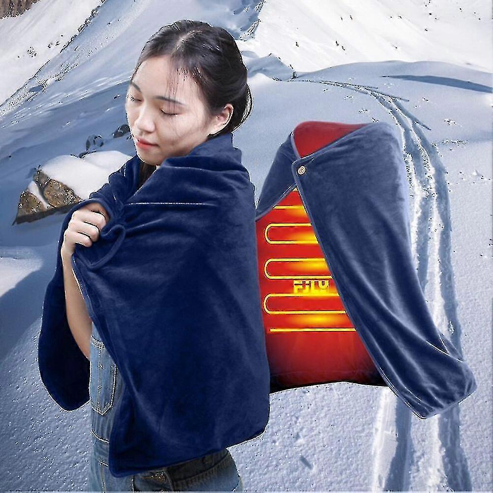 Multi-function Usb Electric Heating Blanket Pain Relief Massage Heating Blanket Soft For Home Sofa Bed Seat