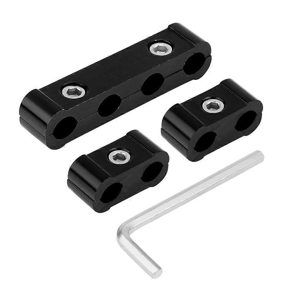 12 Pcs Aluminum Alloy Spark Plug Wire Separator 8mm 9mm 10mm Engine Wire DividerBlack