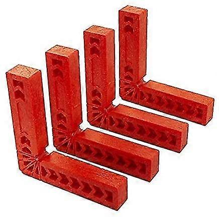 Right Angle Positioning Squares 90 Degree L-Auxiliary Fixture Woodworking Tool Carpenter Corner Clamp Square Position Ruler (4pcs