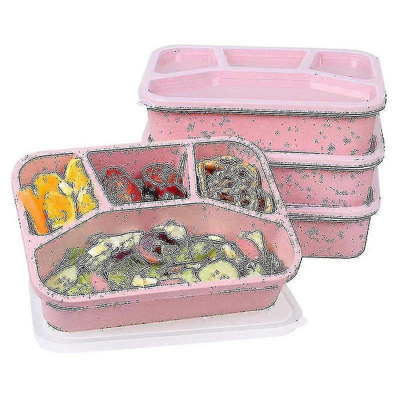 4 Packs Meal Prep Lunch Containers With 4 Comments, Reusable Bento Box For Kids/toddler/adults