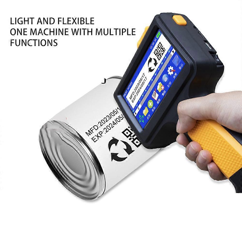 Handheld Inkjet Printer Date Time Coder QR Code Logo Label Maker with LED Touch