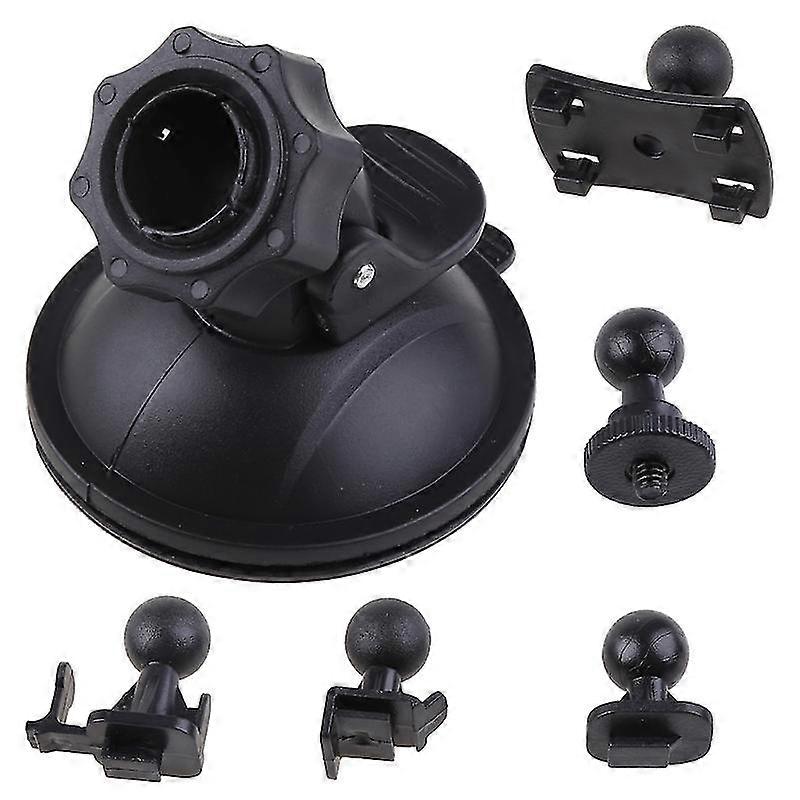Car Suction Cup For Dash Cam Holder Vehicle Video Recorder On Windshield Dashboard Mount With 5 Types Adapter 360 Degree Angle View For Driving Dvr Ca
