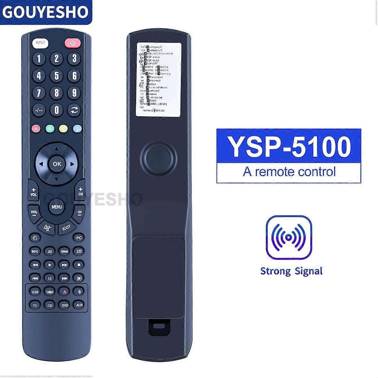 جهاز تحكم عن بعد جديد لياماها VD3109 VD-3109 YSP4100 YSP-4100 YSP4100BL YSP-4100BL YSP5100 YSP-5100