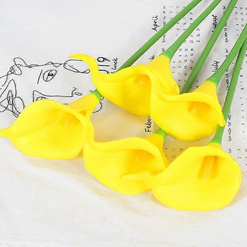 Artificial Flower Mini Common Calla Pu Wedding Photography Layout Home Decoration Handle Flower Fake Flower