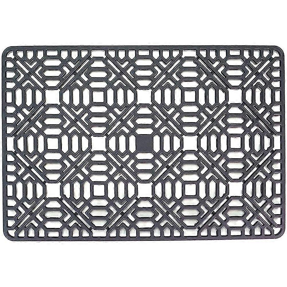 Sink Mat Kitchen Sink Protector Compatible Bottom,silicone Grey Non-slip