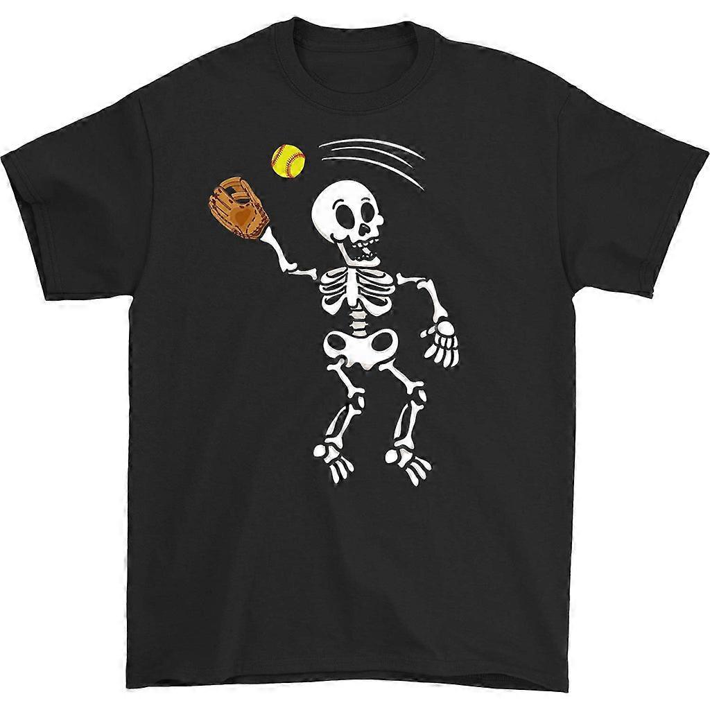 Tricou Softball Catcher Skeleton