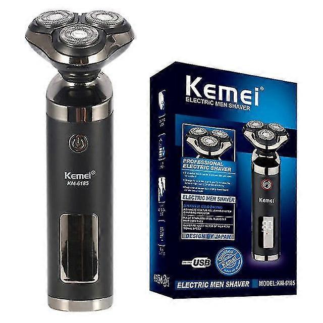Lcd display powerful rotary electric shaver wet dry rechargeable beard electric razor for men facial shaving machine