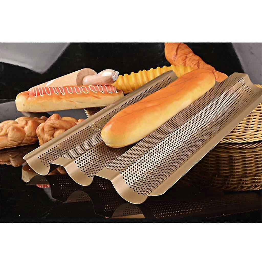 baguette baking pan non-stick baking tray stainless steel