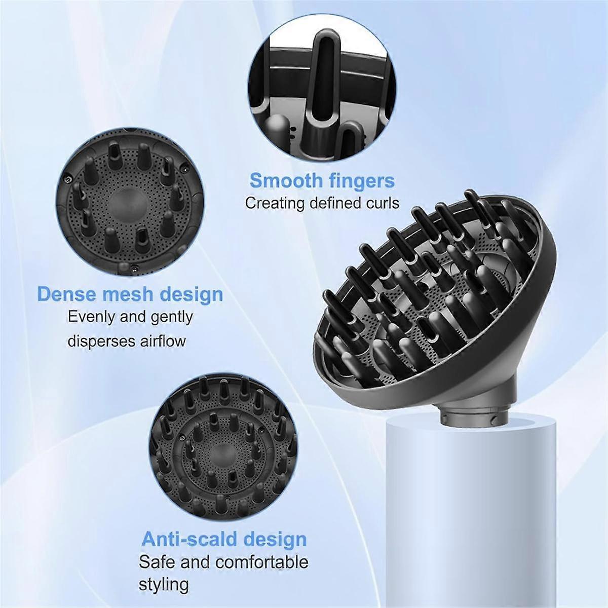 Diffuser Attachment Large Round Volumizing Brush for HS01 HS05 Curling Iron Styling Tools