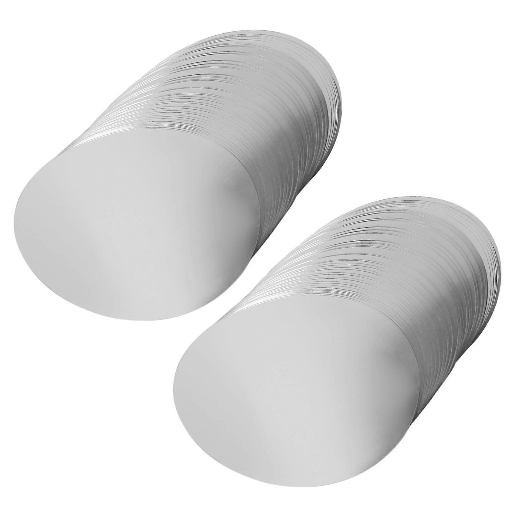 100Pcs 3inch Silver Wine Pourer Disk Drip-proof Drip Pouring Pour Spout