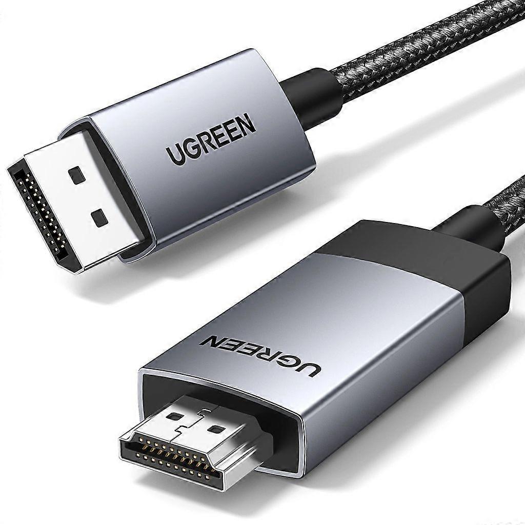Ugreen DisplayPort to HDMI Cable, 4K @ 60Hz, 2m - Grey