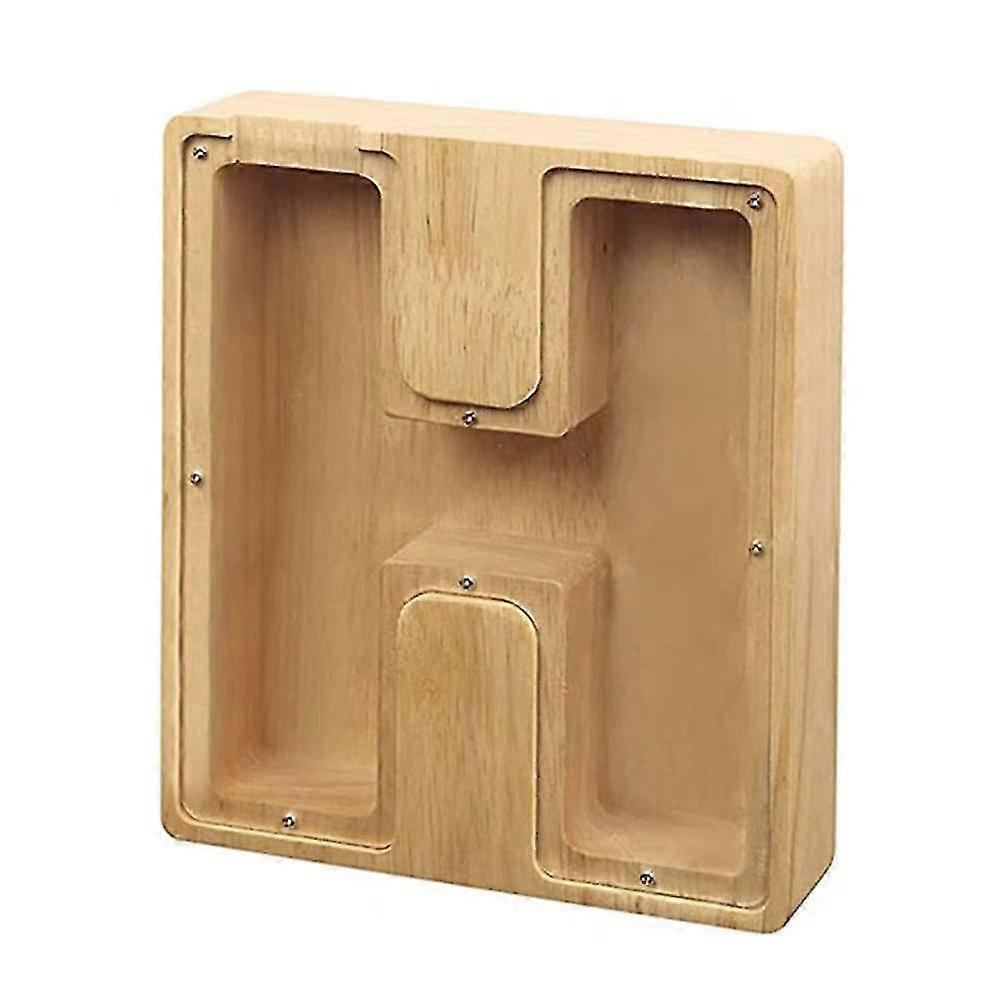 Wooden Letter Piggy Bank
